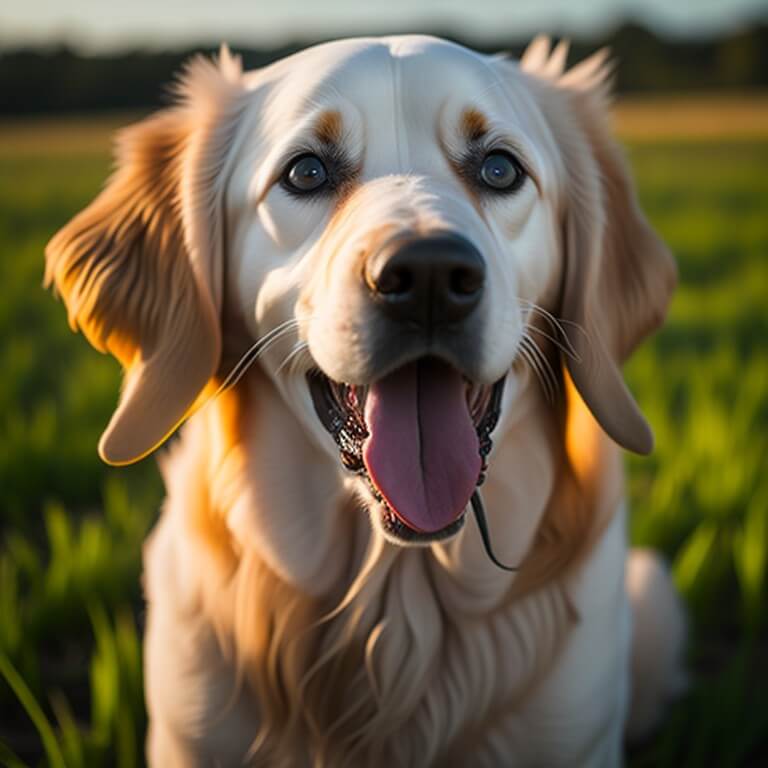 Golden Retriever Cute look AI