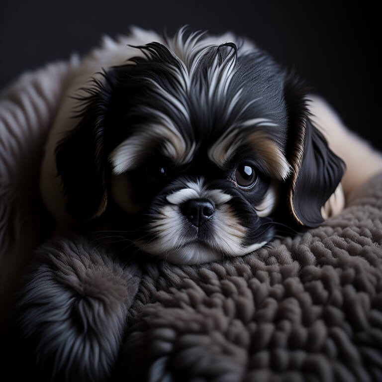 Shih tzu cute AI image